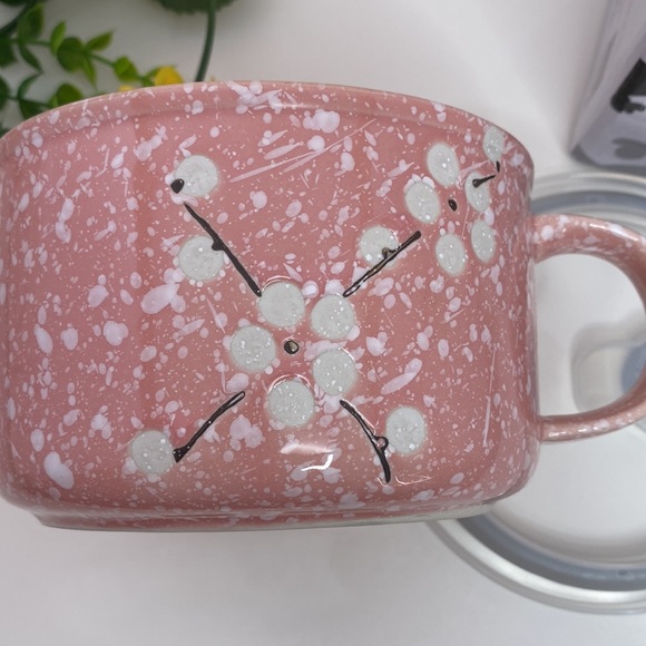 Ramen or soup mug/bowl with cover NWT cherry blossom floral design - Picture 5 of 16